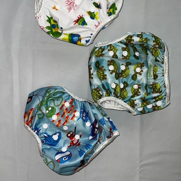 wegreeco Baby & Toddler Snap One Size Adjustable Reusable Baby Swim Diaper - Picture 12 of 14